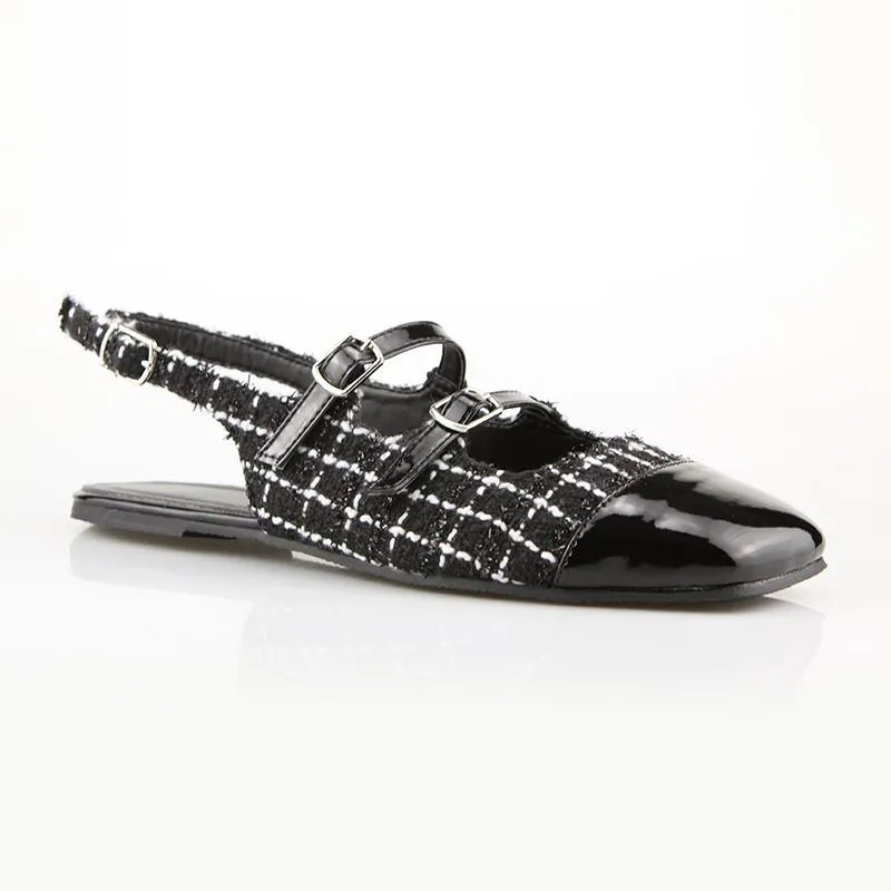 Square Toe Flat Shoes For Women